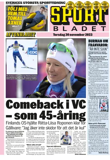 Sportbladet - 30 Nov 2023