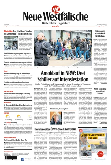 Neue Westfälische - Bielefelder Tageblatt - Bielefeld West - 23 Feb 2024
