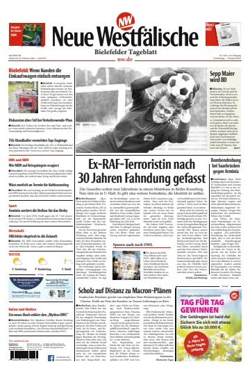 Neue Westfälische - Bielefelder Tageblatt - Bielefeld West - 28 Feb 2024