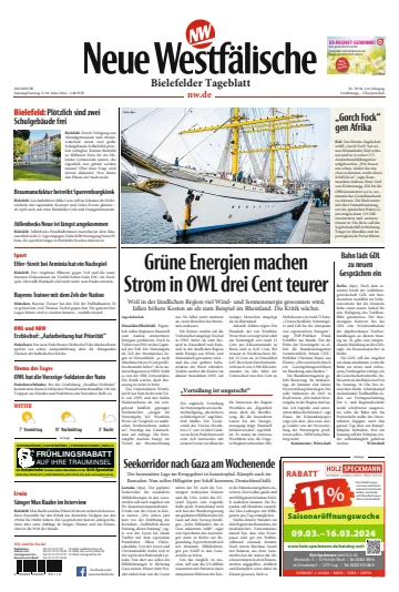 Neue Westfälische - Bielefelder Tageblatt - Bielefeld West - 9 Mar 2024