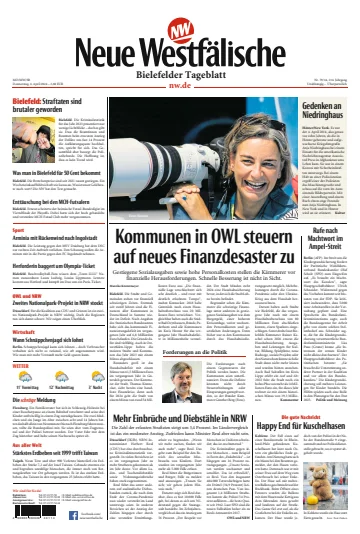 Neue Westfälische - Bielefelder Tageblatt - Bielefeld West - 04 апр. 2024