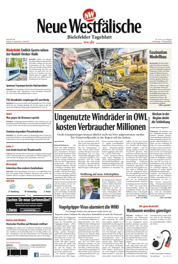 Neue Westfälische - Bielefelder Tageblatt - Bielefeld West - 19 Apr. 2024
