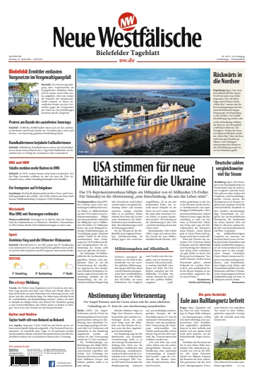 Neue Westfälische - Bielefelder Tageblatt - Bielefeld West - 22 Ebri 2024