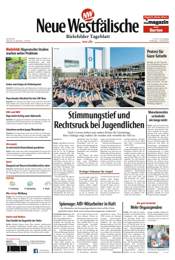 Neue Westfälische - Bielefelder Tageblatt - Bielefeld West - 24 Ebri 2024