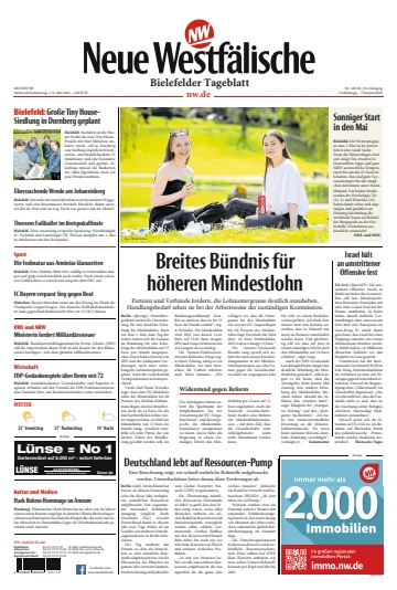 Neue Westfälische - Bielefelder Tageblatt - Bielefeld West - 1 Bealtaine 2024