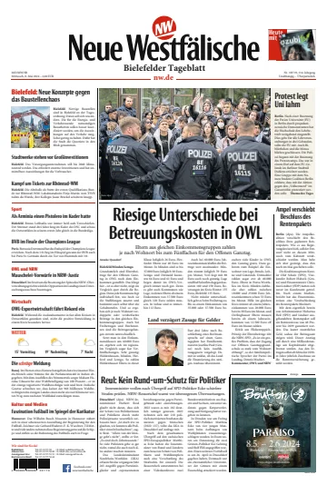 Neue Westfälische - Bielefelder Tageblatt - Bielefeld West - 08 mayo 2024
