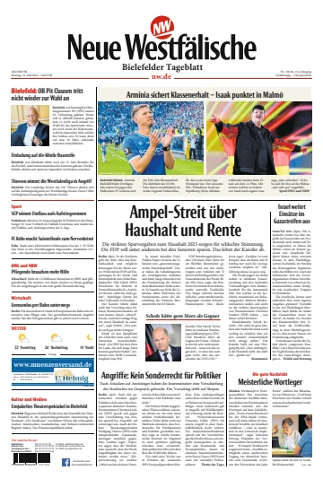Neue Westfälische - Bielefelder Tageblatt - Bielefeld West - 13 五月 2024