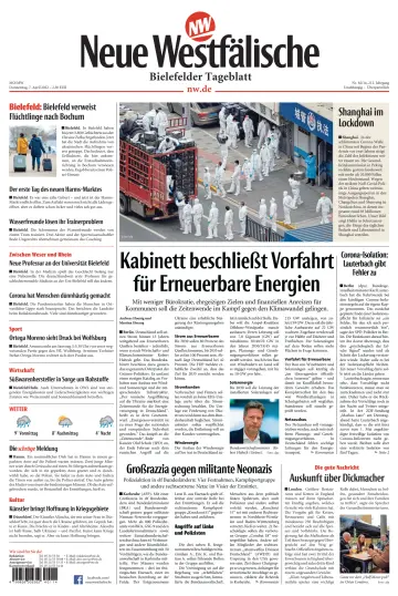 Neue Westfälische - Bielefelder Tageblatt - Bielefeld Ost - 07 4월 2022