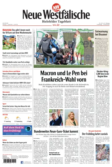 Neue Westfälische - Bielefelder Tageblatt - Bielefeld Ost - 11 4월 2022