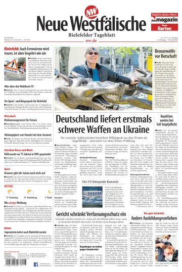 Neue Westfälische - Bielefelder Tageblatt - Bielefeld Ost - 27 Apr 2022