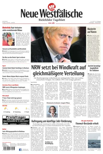 Neue Westfälische - Bielefelder Tageblatt - Bielefeld Ost - 8 Jul 2022