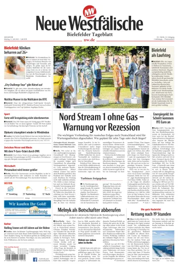 Neue Westfälische - Bielefelder Tageblatt - Bielefeld Ost - 11 7월 2022