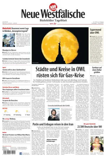 Neue Westfälische - Bielefelder Tageblatt - Bielefeld Ost - 13 Jul 2022
