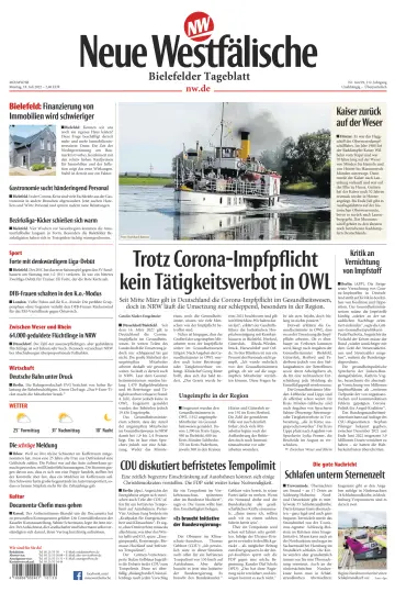 Neue Westfälische - Bielefelder Tageblatt - Bielefeld Ost - 18 7월 2022