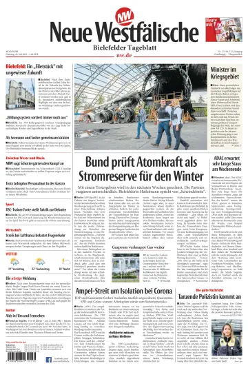 Neue Westfälische - Bielefelder Tageblatt - Bielefeld Ost - 26 Jul 2022