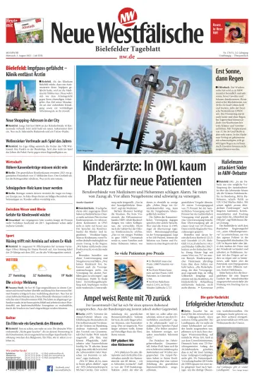 Neue Westfälische - Bielefelder Tageblatt - Bielefeld Ost - 3 Aug 2022