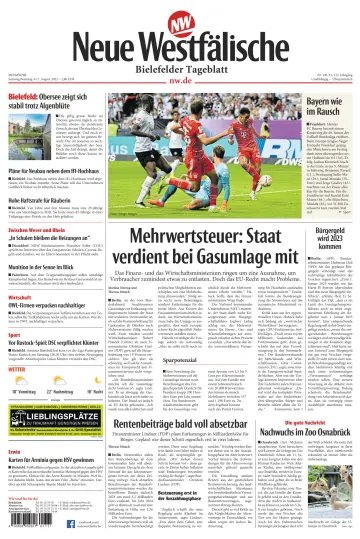 Neue Westfälische - Bielefelder Tageblatt - Bielefeld Ost - 6 Aug 2022