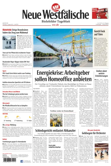 Neue Westfälische - Bielefelder Tageblatt - Bielefeld Ost - 9 Aug 2022