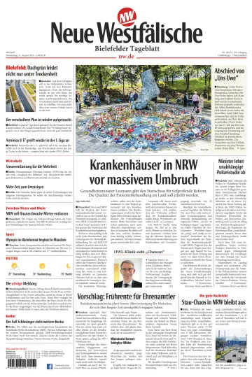 Neue Westfälische - Bielefelder Tageblatt - Bielefeld Ost - 11 Aug 2022