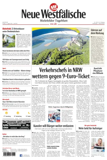 Neue Westfälische - Bielefelder Tageblatt - Bielefeld Ost - 12 Aug 2022