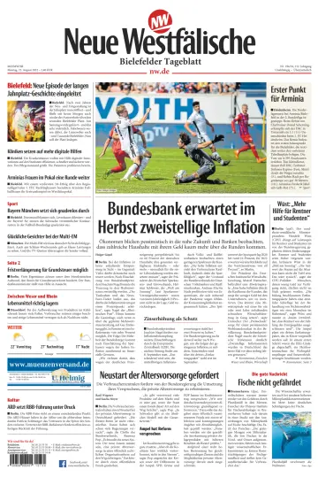 Neue Westfälische - Bielefelder Tageblatt - Bielefeld Ost - 22 Aug 2022