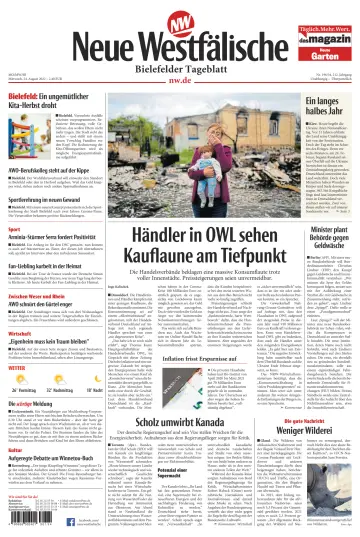 Neue Westfälische - Bielefelder Tageblatt - Bielefeld Ost - 24 Aug 2022