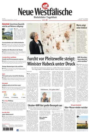 Neue Westfälische - Bielefelder Tageblatt - Bielefeld Ost - 8 Sep 2022