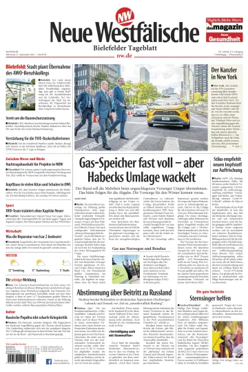 Neue Westfälische - Bielefelder Tageblatt - Bielefeld Ost - 21 9월 2022