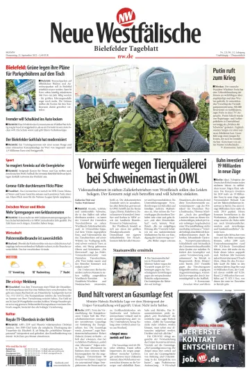 Neue Westfälische - Bielefelder Tageblatt - Bielefeld Ost - 22 Sep 2022