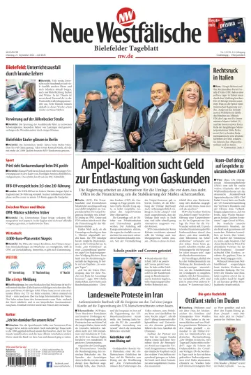 Neue Westfälische - Bielefelder Tageblatt - Bielefeld Ost - 27 9월 2022