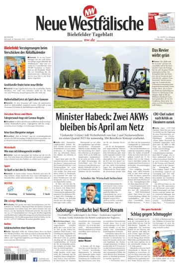 Neue Westfälische - Bielefelder Tageblatt - Bielefeld Ost - 28 Sep 2022