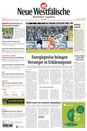 Neue Westfälische - Bielefelder Tageblatt - Bielefeld Ost - 08 10월 2022
