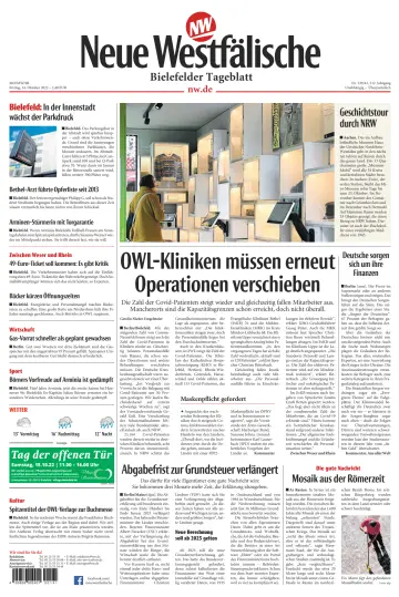 Neue Westfälische - Bielefelder Tageblatt - Bielefeld Ost - 14 10월 2022