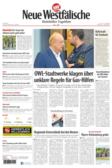 Neue Westfälische - Bielefelder Tageblatt - Bielefeld Ost - 28 10월 2022