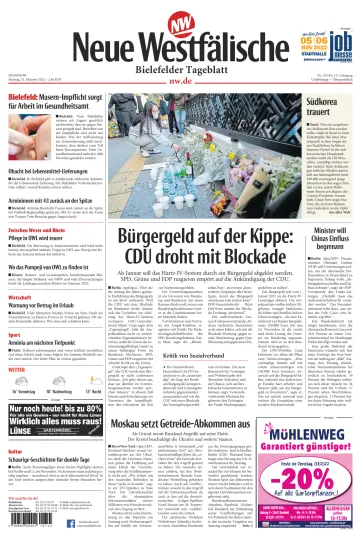 Neue Westfälische - Bielefelder Tageblatt - Bielefeld Ost - 31 10월 2022