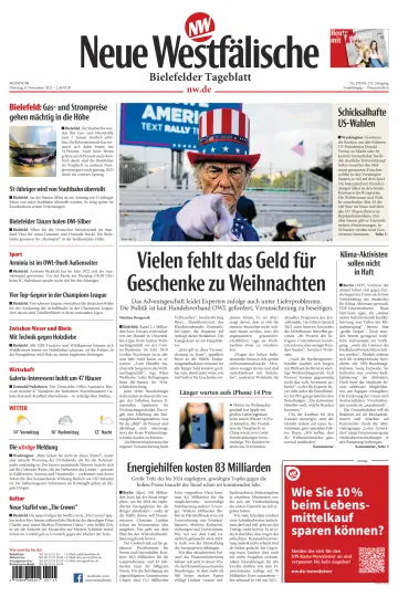 Neue Westfälische - Bielefelder Tageblatt - Bielefeld Ost - 08 11월 2022