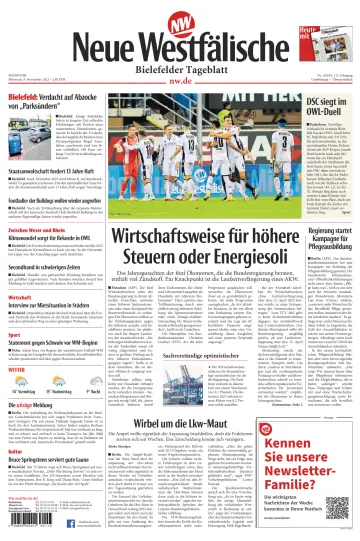 Neue Westfälische - Bielefelder Tageblatt - Bielefeld Ost - 9 Nov 2022