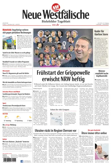 Neue Westfälische - Bielefelder Tageblatt - Bielefeld Ost - 11 Nov 2022