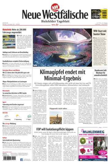 Neue Westfälische - Bielefelder Tageblatt - Bielefeld Ost - 21 11월 2022