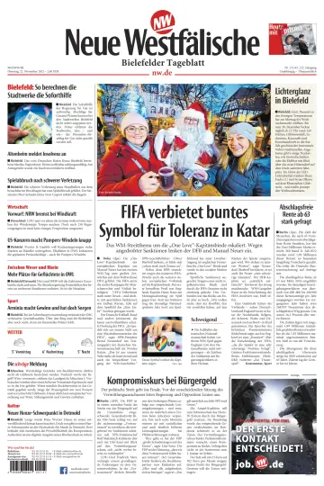 Neue Westfälische - Bielefelder Tageblatt - Bielefeld Ost - 22 11월 2022