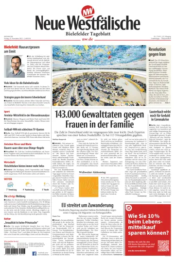 Neue Westfälische - Bielefelder Tageblatt - Bielefeld Ost - 25 11월 2022