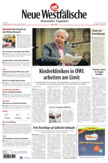 Neue Westfälische - Bielefelder Tageblatt - Bielefeld Ost - 26 Nov 2022