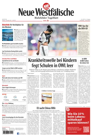 Neue Westfälische - Bielefelder Tageblatt - Bielefeld Ost - 2 Dec 2022