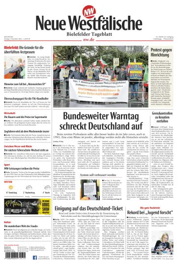 Neue Westfälische - Bielefelder Tageblatt - Bielefeld Ost - 09 12월 2022