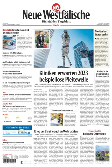 Neue Westfälische - Bielefelder Tageblatt - Bielefeld Ost - 27 Dec 2022
