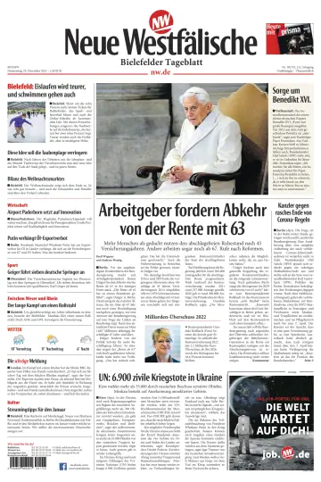 Neue Westfälische - Bielefelder Tageblatt - Bielefeld Ost - 29 12월 2022