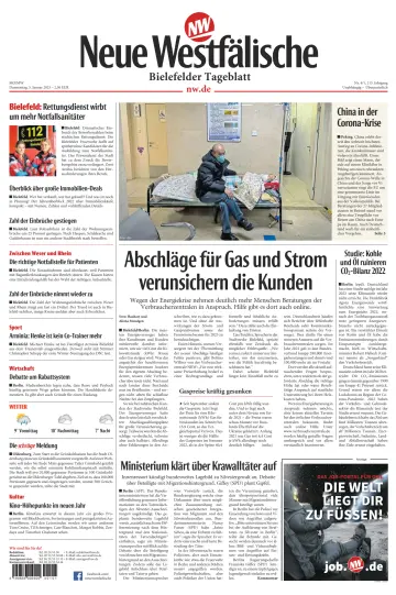 Neue Westfälische - Bielefelder Tageblatt - Bielefeld Ost - 05 1월 2023