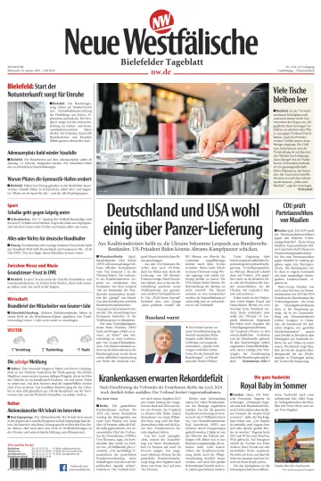 Neue Westfälische - Bielefelder Tageblatt - Bielefeld Ost - 25 Jan 2023