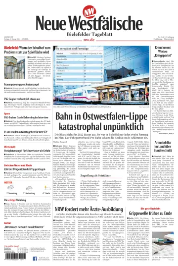 Neue Westfälische - Bielefelder Tageblatt - Bielefeld Ost - 27 1월 2023