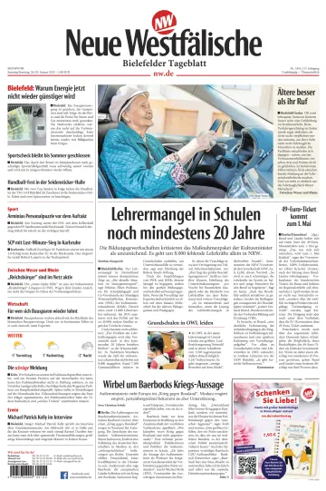 Neue Westfälische - Bielefelder Tageblatt - Bielefeld Ost - 28 Jan 2023
